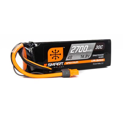 14.8V 2700mAh 4S 30C Smart LiPo Battery: IC3 14.8V 2700mAh 4S 30C Smart LiPo Battery: IC3