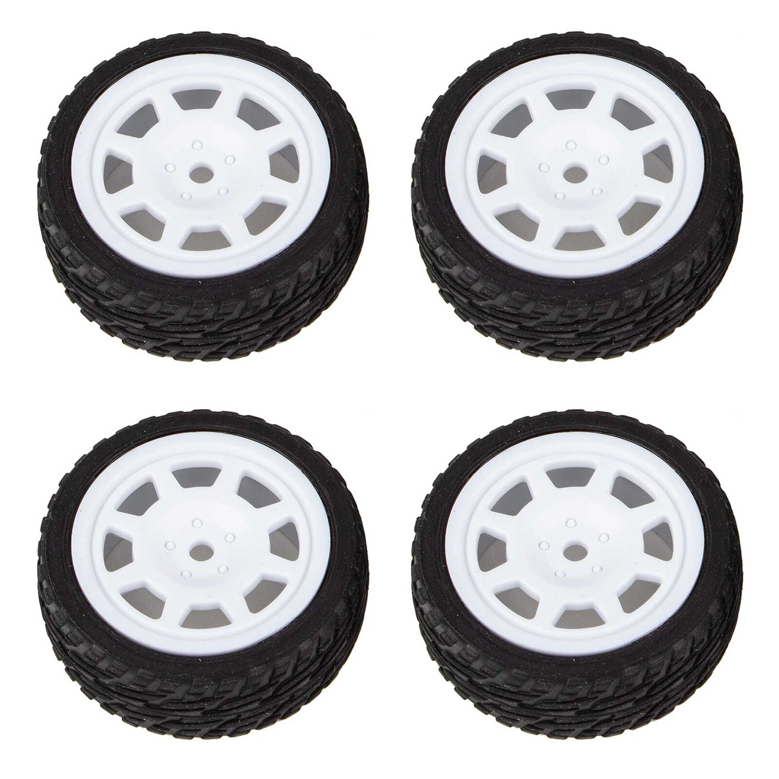 1/14 Pre-Mounted Front & Rear Tires, Rubber, 1/14 Team Associated Reflex 14R Hoonicorn