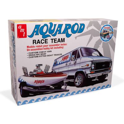 1/25 Aqua Rod Race 75' Chevy Van Race Boat Trailer Model Kit 1/25 Aqua Rod Race 75' Chevy Van Race Boat Trailer Model Kit