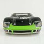 HO 1966 Ford GT40 Mk.II #95 Mega G+ Slot Car, White & Green