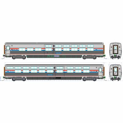 HO Amtrak Viewliner II Sleeper Phase III #62501 Potomac River w/ Lights HO Amtrak Viewliner II Sleeper Phase III #62501 Potomac River w/ Lights