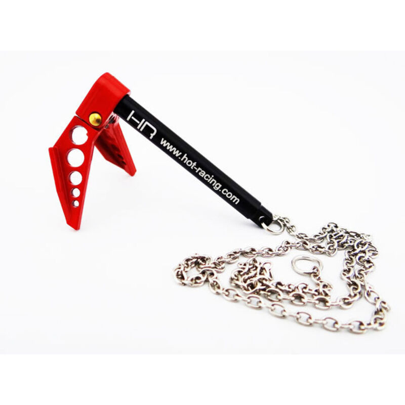 1/10 Scale Portable Fold Up Winch Anchor Red Black