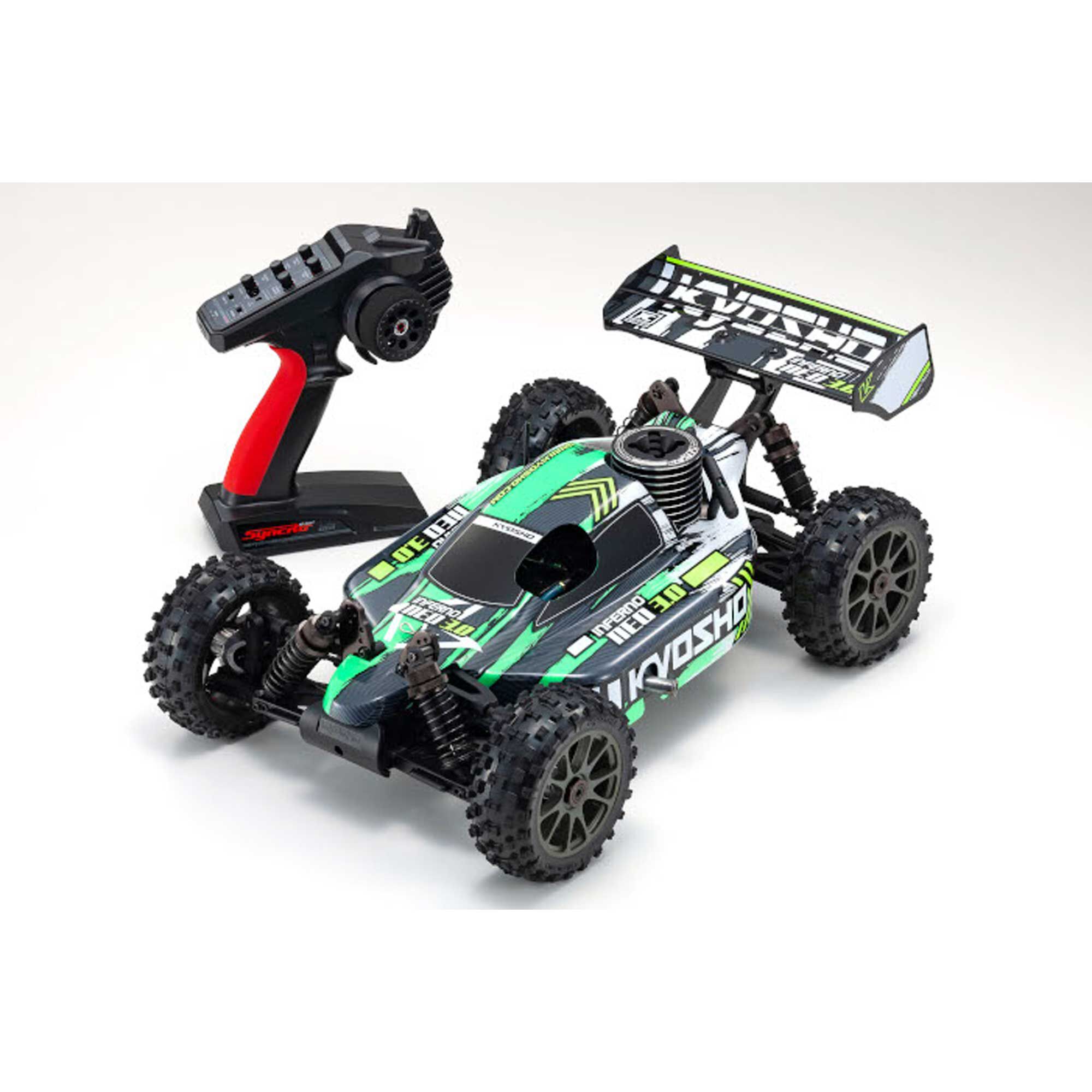 Kyosho 1/8 Inferno NEO 3.0 4X4 Off-Road .21 Nitro Buggy RTR, Green
