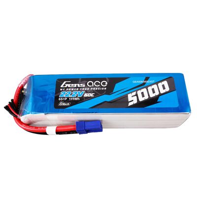 22.2V 5000mAh 6S 60C G-Tech Lipo Battery: EC5 22.2V 5000mAh 6S 60C G-Tech Lipo Battery: EC5
