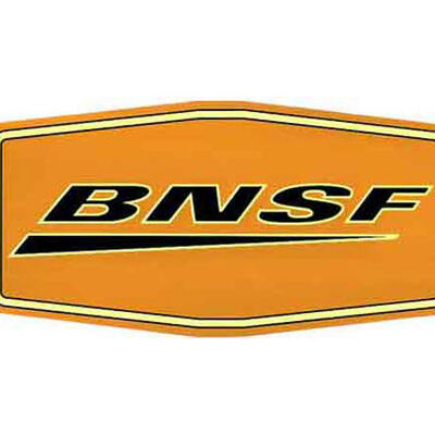 10" Die-Cut Metal Sign, BNSF/Wedge 10" Die-Cut Metal Sign, BNSF/Wedge