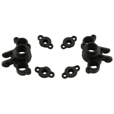 Axle Carriers, Black: 1/16 EVR/SLH Axle Carriers, Black: 1/16 EVR/SLH