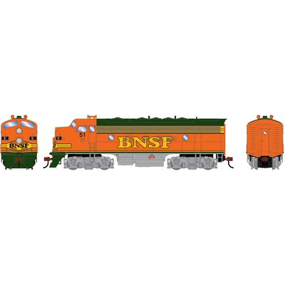 HO RND F7A Locomotive DCC-Ready, BNSF #51 HO RND F7A Locomotive DCC-Ready, BNSF #51