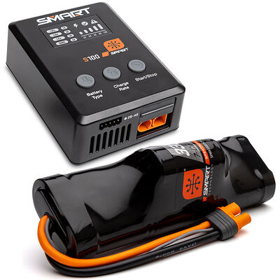 Smart Powerstage NiMH Surface Bundle: 3300mAh 8.4V NiMH IC3 & S100 Charger Smart Powerstage NiMH Surface Bundle: 3300mAh 8.4V NiMH IC3 & S100 Charger