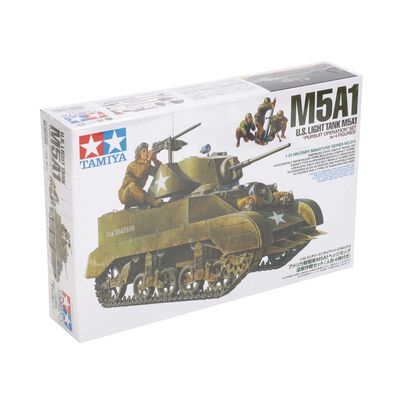 1/35 US Light Tank M5A1 "Pursuit Ops" with 4 Figures 1/35 US Light Tank M5A1 "Pursuit Ops" with 4 Figures