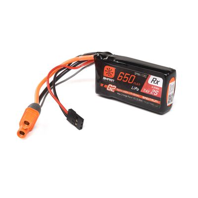 7.4V 650mAh 2S 15C Smart G2 Receiver LiPo Battery: IC3 7.4V 650mAh 2S 15C Smart G2 Receiver LiPo Battery: IC3