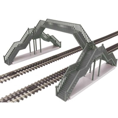 O Scale Double Track Pedestrian Crosswalk - Silver O Scale Double Track Pedestrian Crosswalk - Silver