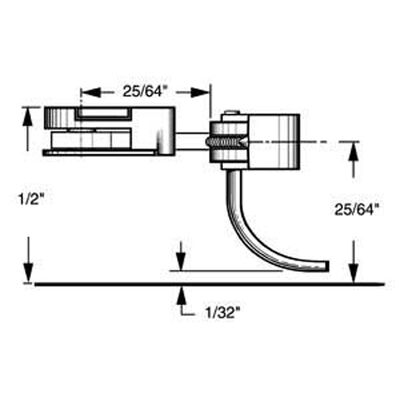 HO Body Mounted Coupler, 25/64" Center (2pr) HO Body Mounted Coupler, 25/64" Center (2pr)