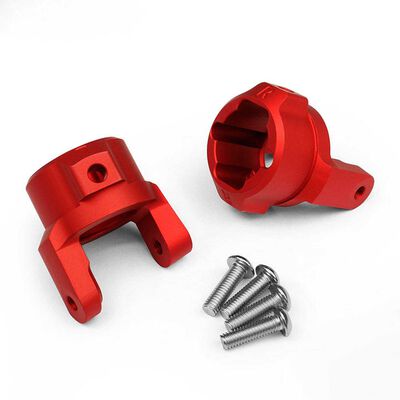 8 Degree C-Hubs Red Anodized: Axial SCX10 8 Degree C-Hubs Red Anodized: Axial SCX10