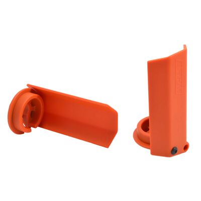 Shock Shaft Guards, Orange: Traxxas X-Maxx Shock Shaft Guards, Orange: Traxxas X-Maxx