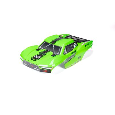 1/10 Clipless Painted Trimmed Body Set with Decals, Green: FURY 2WD 1/10 Clipless Painted Trimmed Body Set with Decals, Green: FURY 2WD