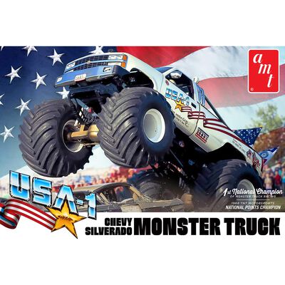 1/25 USA-1 Chevy Silverado Monster Truck Model Kit 1/25 USA-1 Chevy Silverado Monster Truck Model Kit