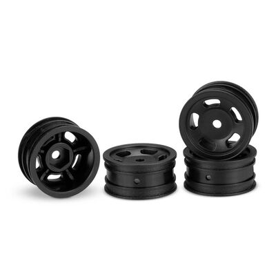 1/24 Glide 5 Front/Rear 1.0" Wheels, Black (4): SCX24 1/24 Glide 5 Front/Rear 1.0" Wheels, Black (4): SCX24