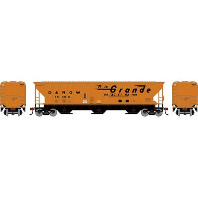 HO ATH PS 4740 Covered Hopper, DRGW #15490 HO ATH PS 4740 Covered Hopper, DRGW #15490