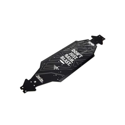 Aluminum Chassis CNC 7075 T6 LWB, Black: EXB Aluminum Chassis CNC 7075 T6 LWB, Black: EXB