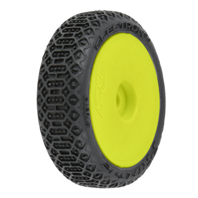 1/24 Electron 2.0 Buggy F/R Tires Mounted 7mm Yellow (4): Micro-B 1/24 Electron 2.0 Buggy F/R Tires Mounted 7mm Yellow (4): Micro-B