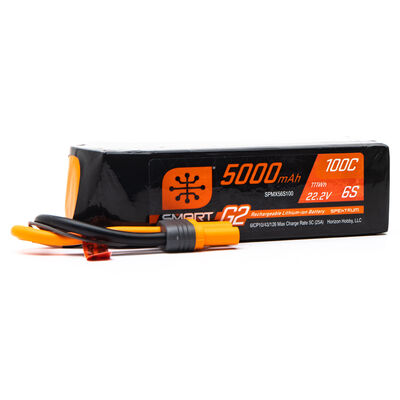 22.2V 5000mAh 6S 100C Smart G2 LiPo Battery: IC5 22.2V 5000mAh 6S 100C Smart G2 LiPo Battery: IC5