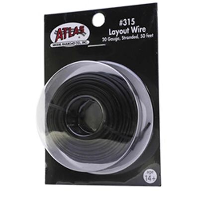 Black Wire (Stranded, #20 AWG; 50' Spool) Black Wire (Stranded, #20 AWG; 50' Spool)