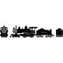 HO ATH 4-4-0 Steam Locomotive w/DCC & Sound, ATSF #0126