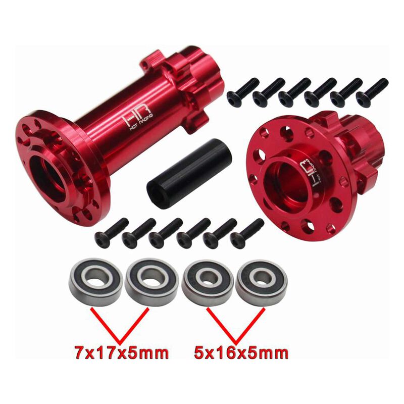CNC Aluminum Hub Set Red: Losi Promoto-MX