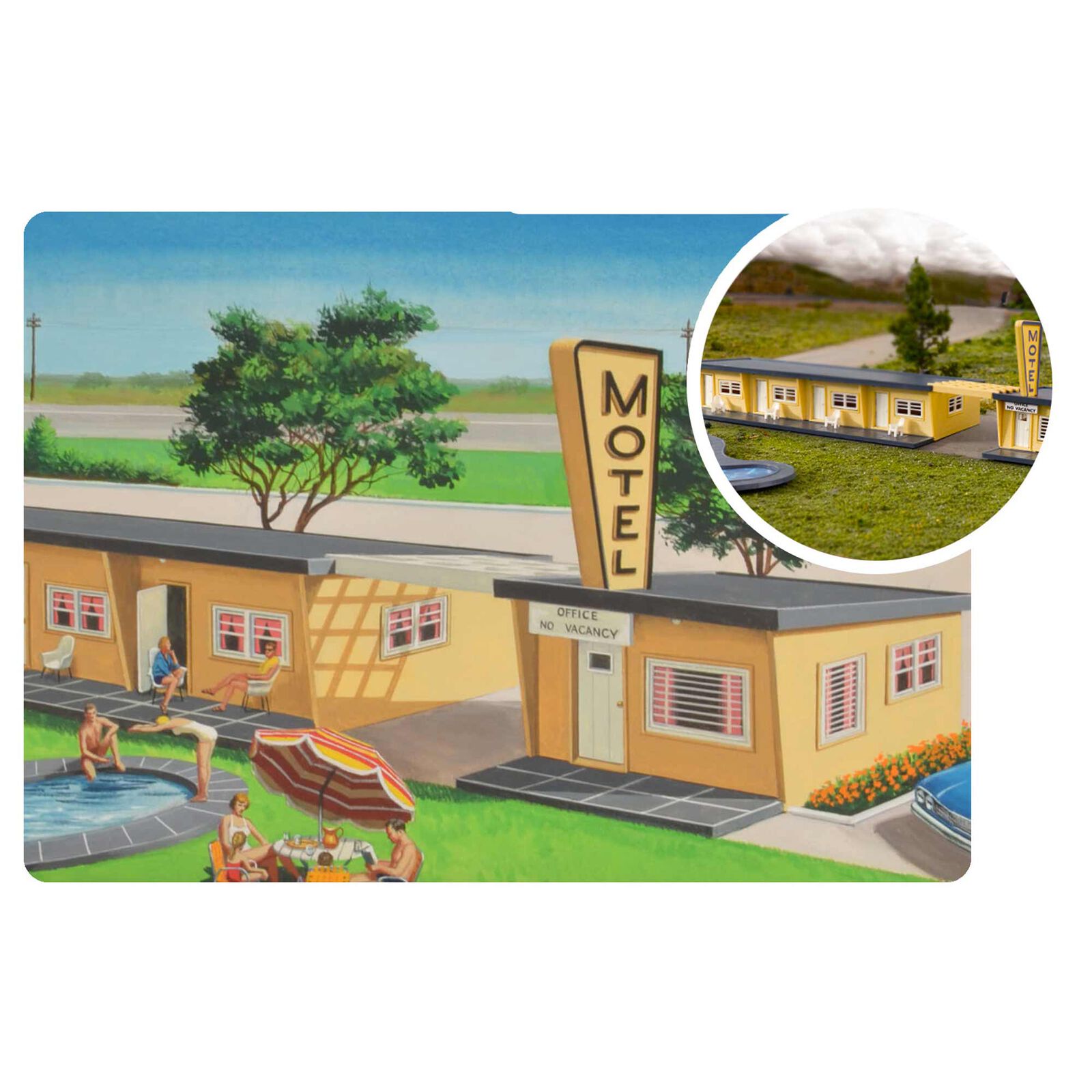 HO Plasticville USA 75TH Anniversary Motel