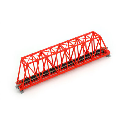 N 248mm 9-3/4" Truss Bridge, Red N 248mm 9-3/4" Truss Bridge, Red