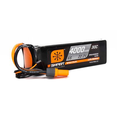 22.2V 4000mAh 6S 30C Smart LiPo Battery, IC5 22.2V 4000mAh 6S 30C Smart LiPo Battery, IC5