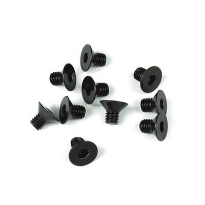 M4x6mm Flat Head Screws, Black (10) M4x6mm Flat Head Screws, Black (10)