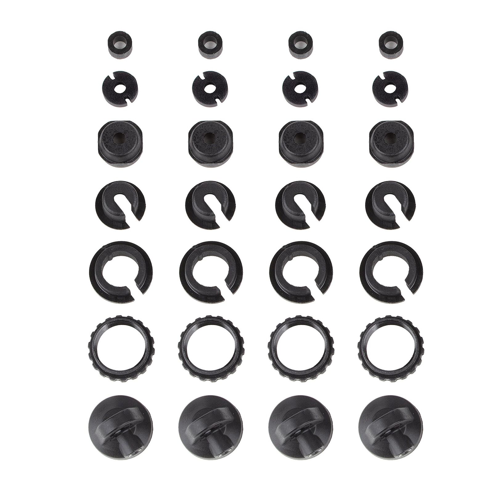 Shock Parts, for 4 shocks, 1/10 Element Enduro SE