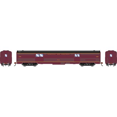HO RND Streamline Baggage Car, NW #1408 HO RND Streamline Baggage Car, NW #1408