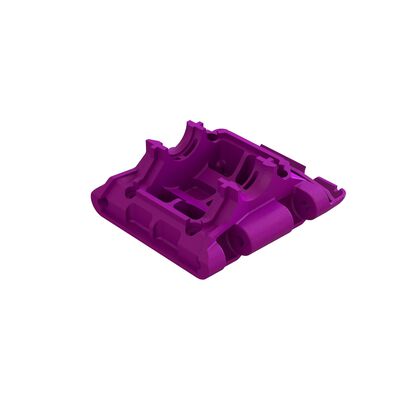 Rear Lower Skid/Gearbox Mount, Purple Rear Lower Skid/Gearbox Mount, Purple