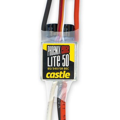 Phoenix Edge Lite 50, 34V 50-Amp ESC with 5-Amp BEC Phoenix Edge Lite 50, 34V 50-Amp ESC with 5-Amp BEC