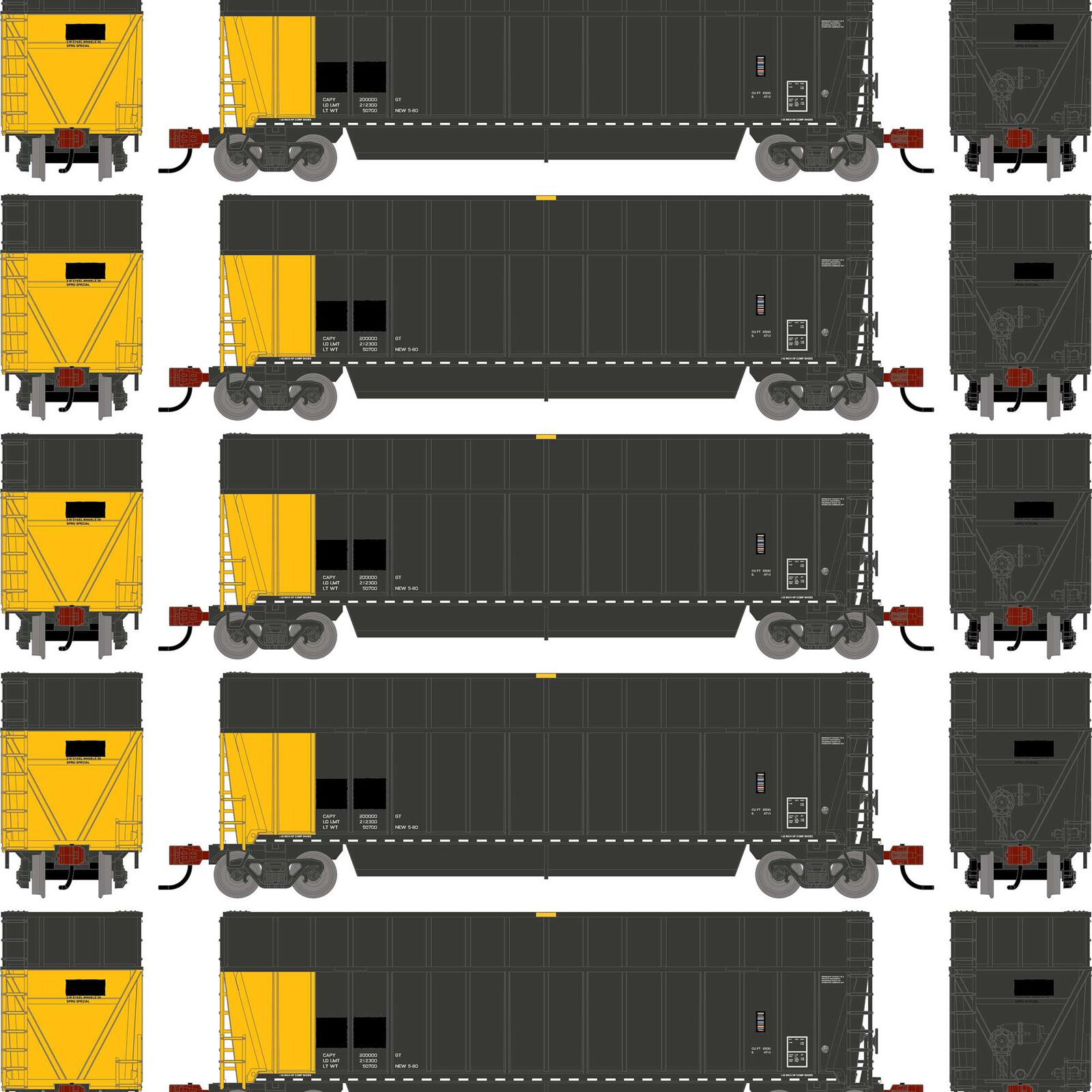 N ATH Berwick Bathtub Extended Side Gondola, Primed For Grime Data Only (5)
