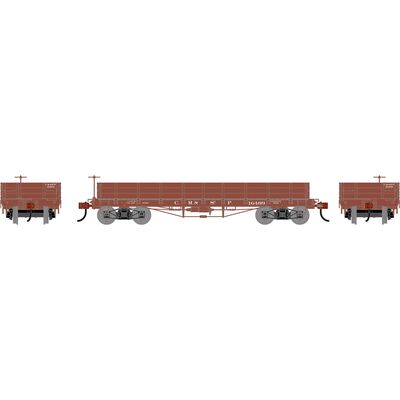 HO ATH 36' Low Side Gondola w/ Drop Gates, MILW #16489 HO ATH 36' Low Side Gondola w/ Drop Gates, MILW #16489