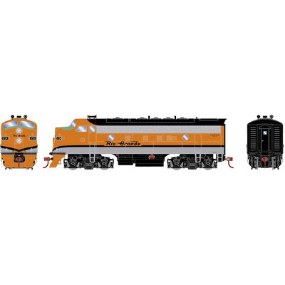 HO RND F7A Locomotive DCC-Ready, DRGW #5734 HO RND F7A Locomotive DCC-Ready, DRGW #5734