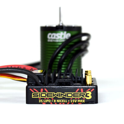 1/10 SV3 Sidewinder Waterproof ESC/1406-7700Kv Brushless Motor Combo: 4mm Bullet 1/10 SV3 Sidewinder Waterproof ESC/1406-7700Kv Brushless Motor Combo: 4mm Bullet