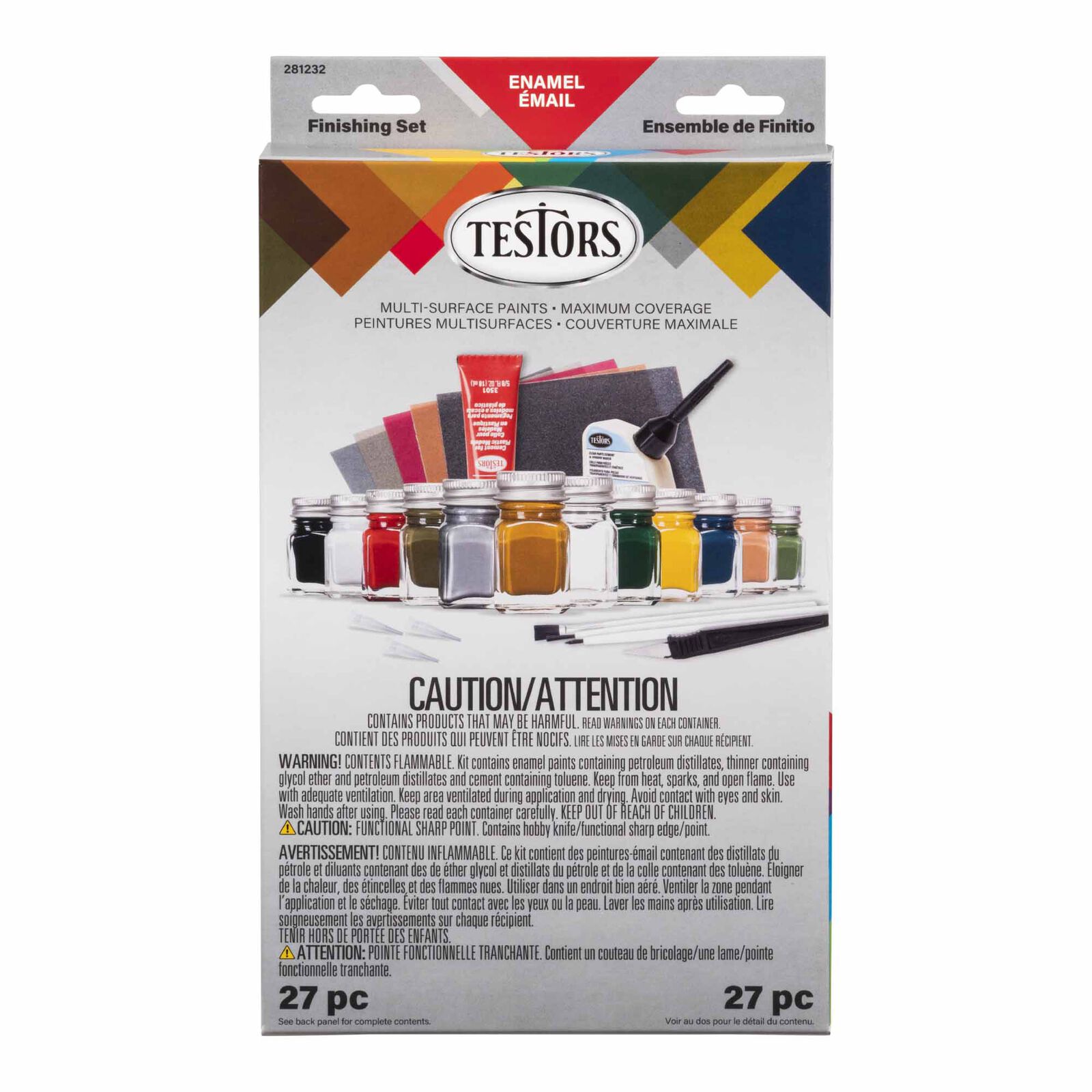 Complete Military Enamel Finishing Set, Flat