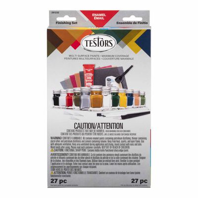 Complete Military Enamel Finishing Set, Flat Complete Military Enamel Finishing Set, Flat