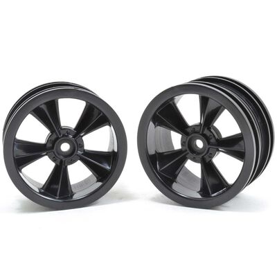 "N2O" Resto-Mod Sedan Wheels, Gloss Black (2) "N2O" Resto-Mod Sedan Wheels, Gloss Black (2)
