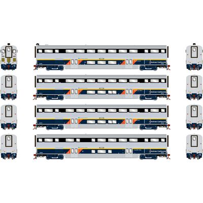 HO M-K California Cars with Lights, CDTX (4) HO M-K California Cars with Lights, CDTX (4)