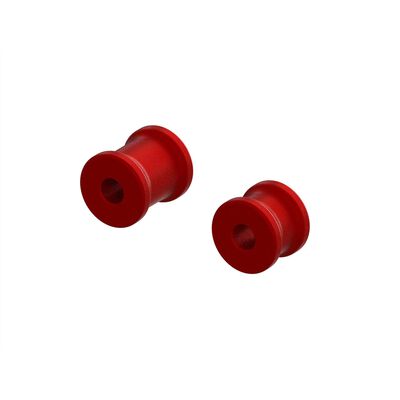 Aluminum Chassis Brace Spacer Set, Red: EXB Aluminum Chassis Brace Spacer Set, Red: EXB