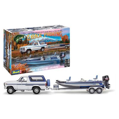 1/24 1980 Ford Bronco with Bass Boat 1/24 1980 Ford Bronco with Bass Boat