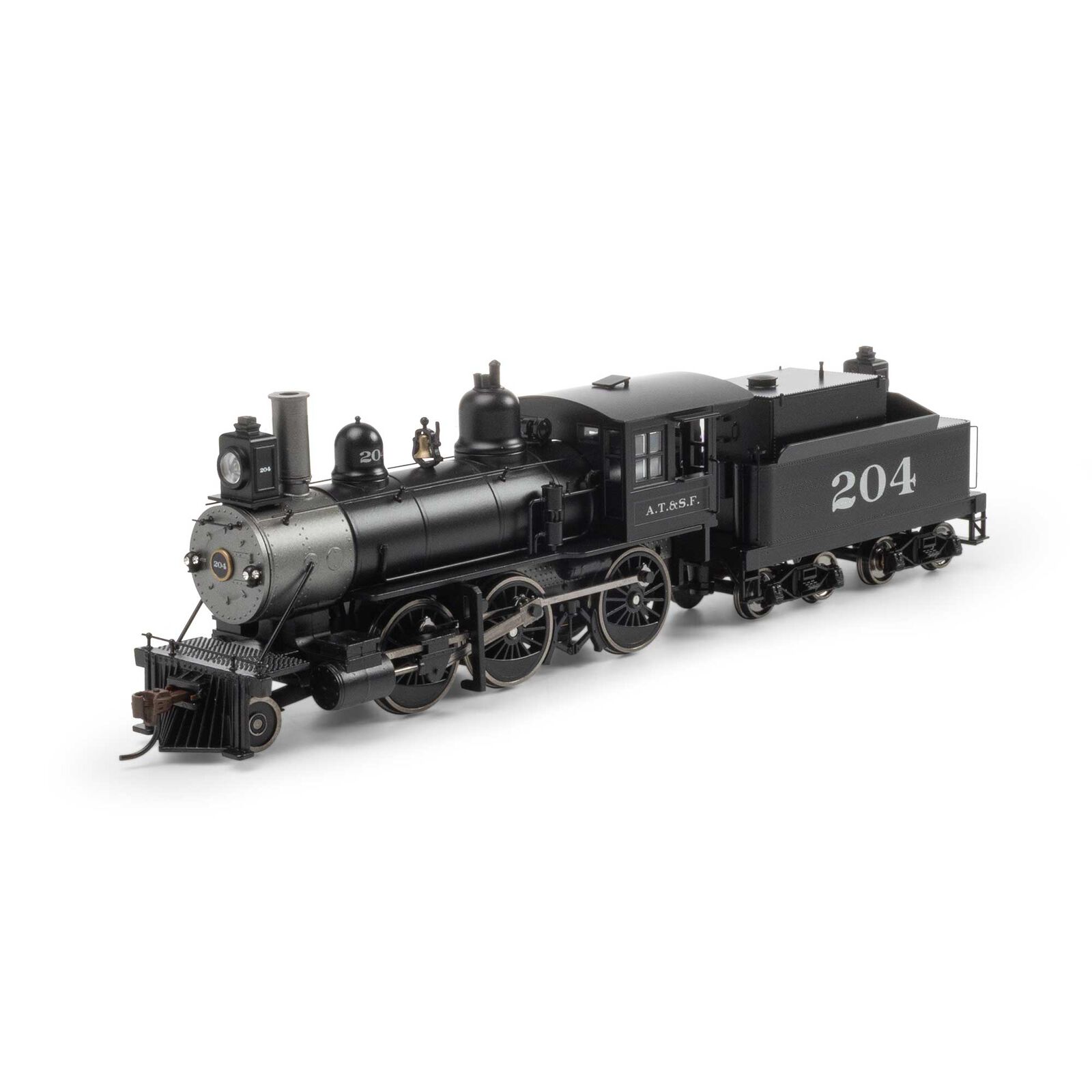 HO RTR Old Time 2-6-0 Mogul with DCC & Sound, ATSF #204
