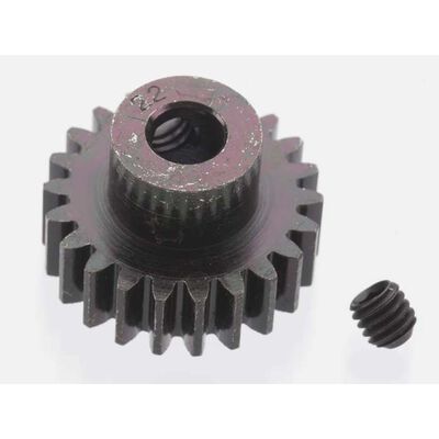Extra Hard 22 Tooth Blackened Steel 32p Pinion, 5mm Extra Hard 22 Tooth Blackened Steel 32p Pinion, 5mm