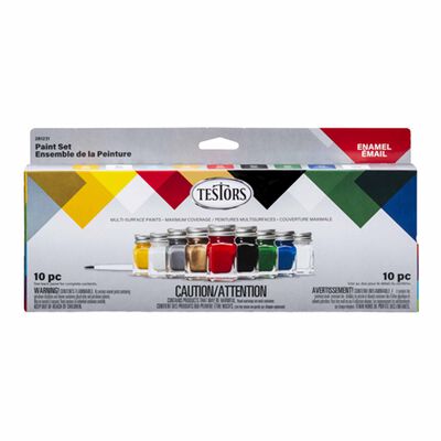 9 Bottle Enamel Paint Set, All Purpose 9 Bottle Enamel Paint Set, All Purpose