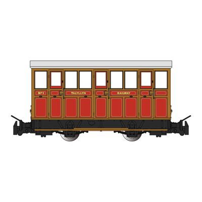 HOn30 Narrow Gauge Talyllyn Railway Carriage #1 HOn30 Narrow Gauge Talyllyn Railway Carriage #1